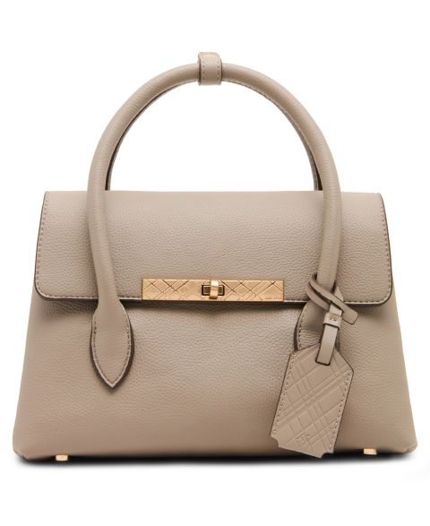 Женская сумка Anne Klein Medium Turn-Lock Convertible Strap Satchel Handbag, цвет: Бежевый