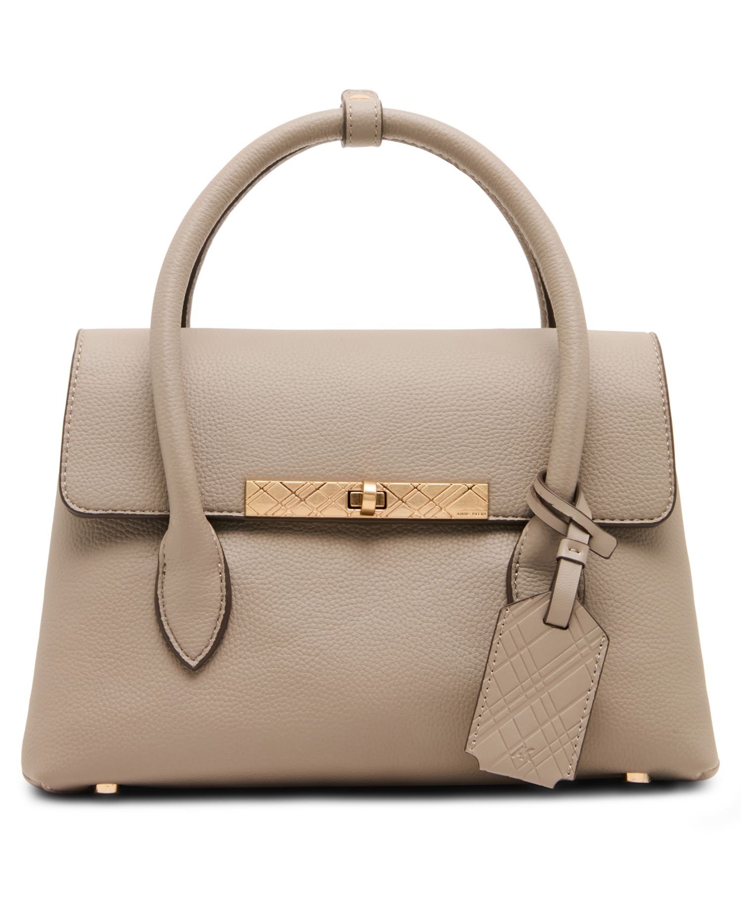 Medium Turn-Lock Convertible Strap Satchel Handbag