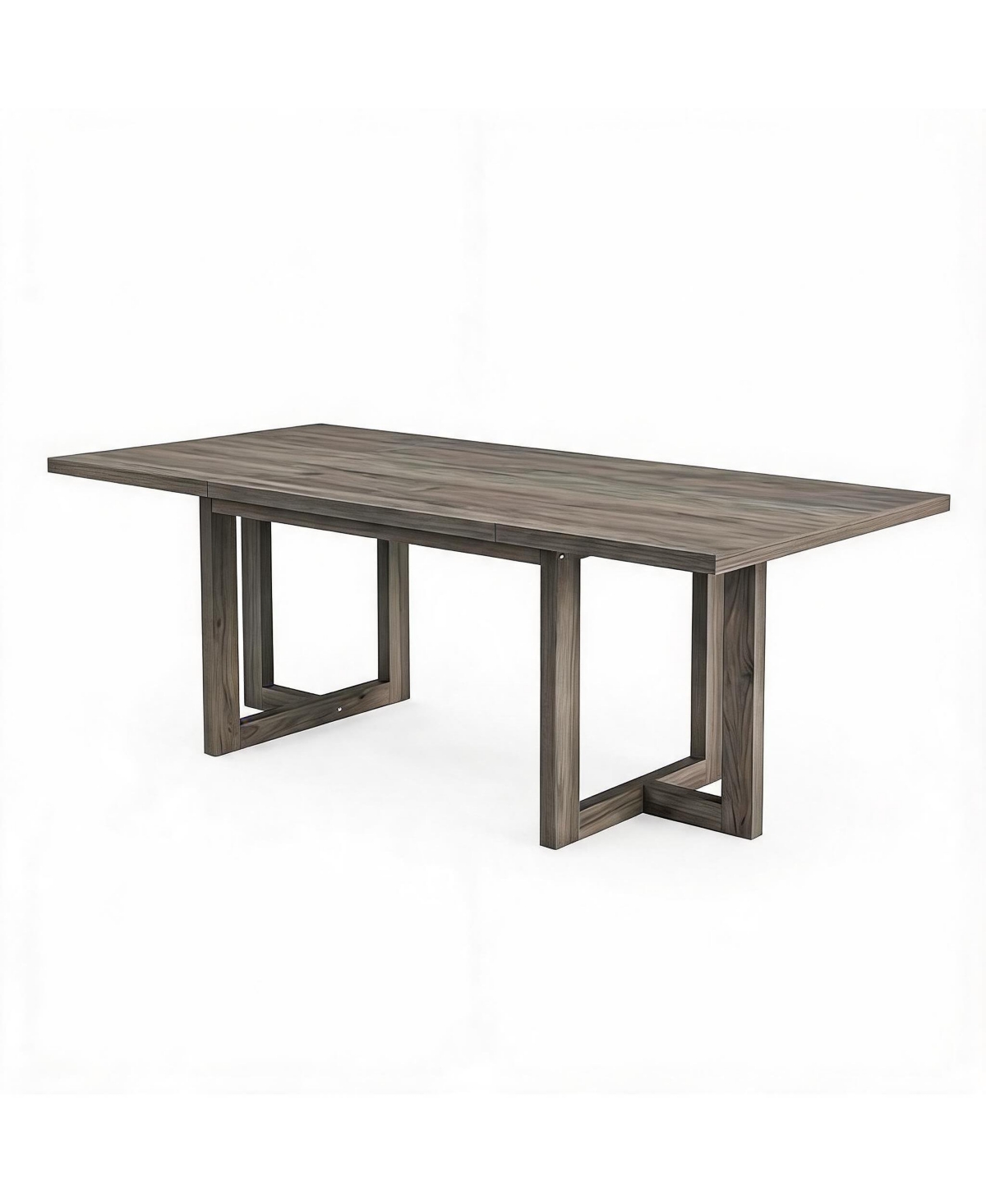 homfan 70.9" Dining Table with H-Shape Legs â Dinner Table for 6-8 People, Modern Wood Kitchen Table for Dining Room and Kitchen - Grey