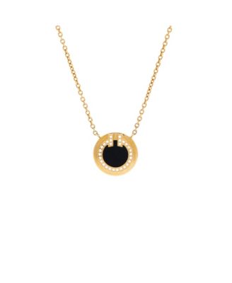 T Circle Pendant Necklace