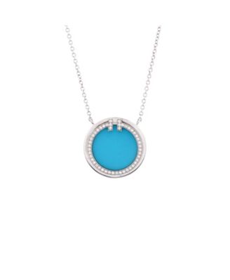 T Circle Pendant Necklace