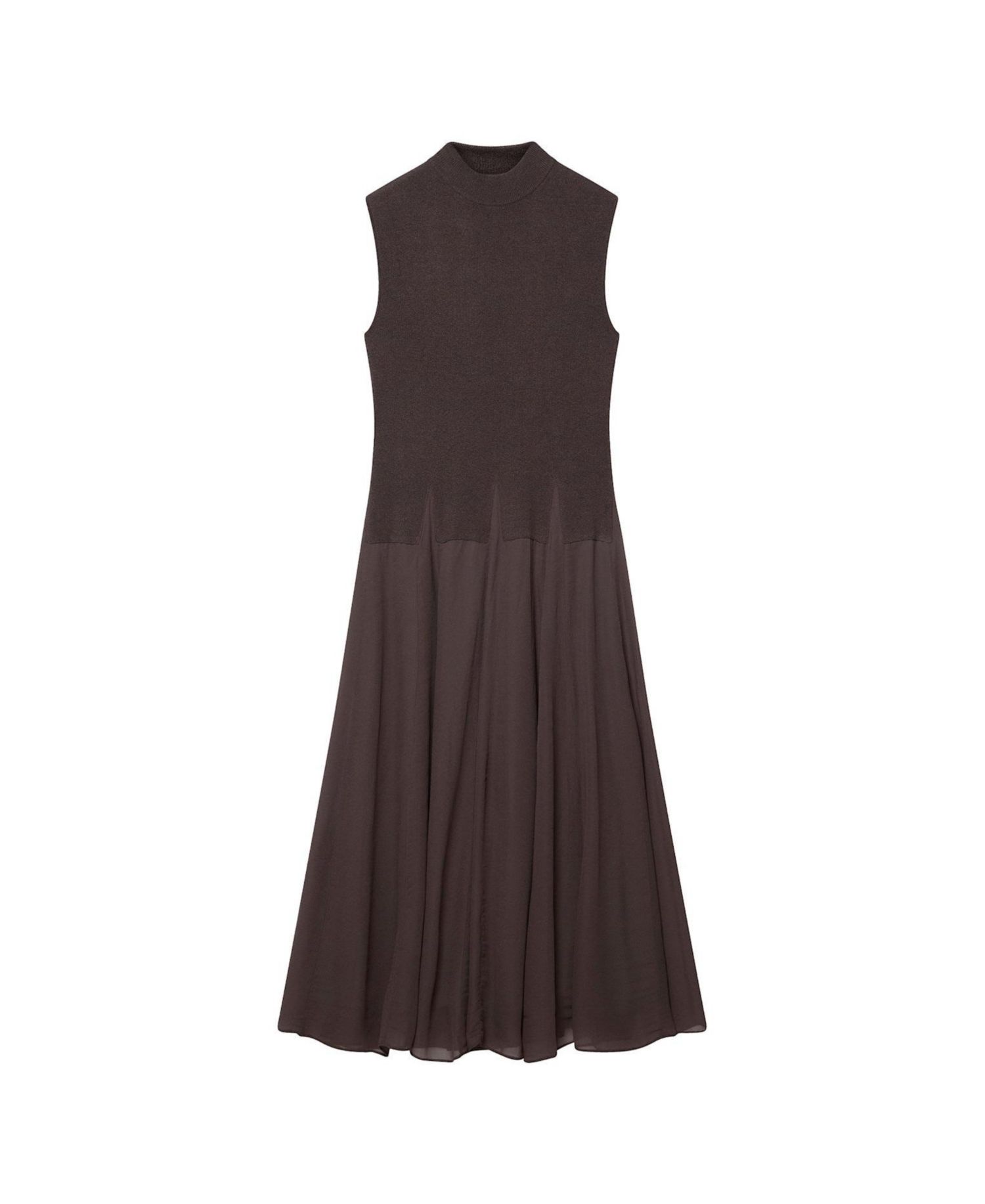 Women's Sleeveless Knit Midi Dress