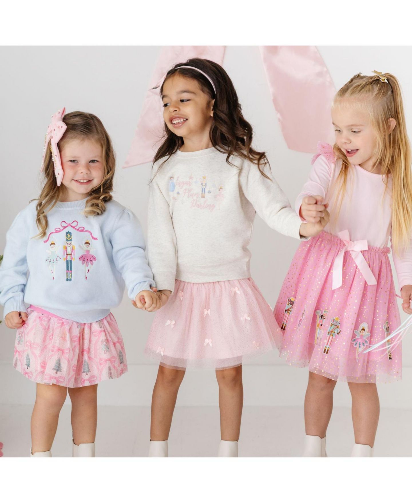 Платье из тюля для девочек Sweet Wink «Щелкунчик», праздничное, 2T-5T, цвет: Розовый — фото 6