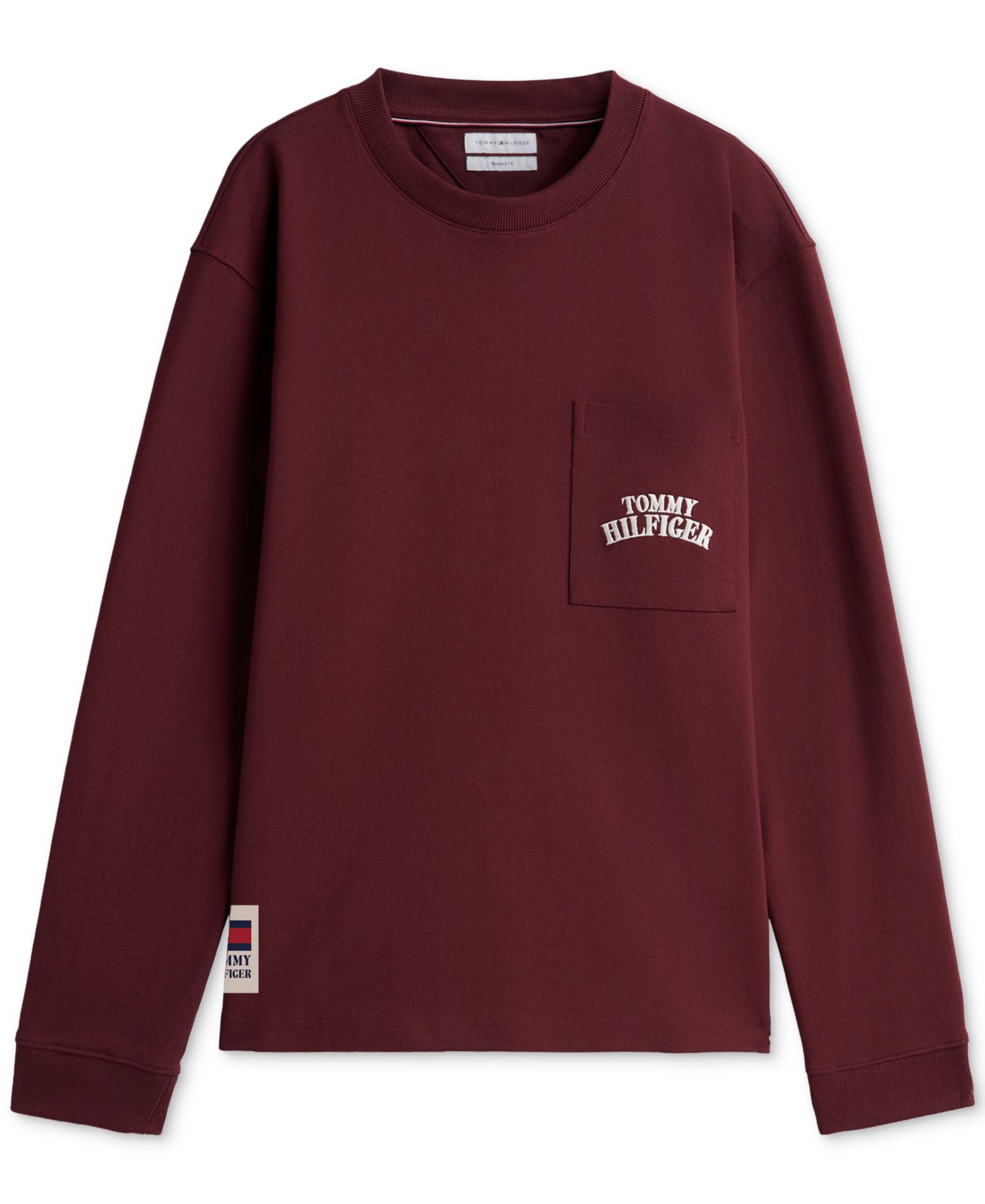Men's Graphic Varsity Pocket Long-Sleeve T-Shirt