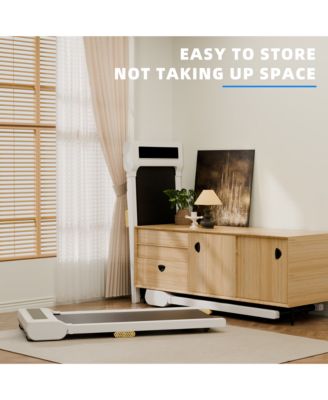 Under Desk Folding Walking Treadmill, 2.25HP Brushless Motor, 0.6 4MPH Speed, LED Display for Home and Office