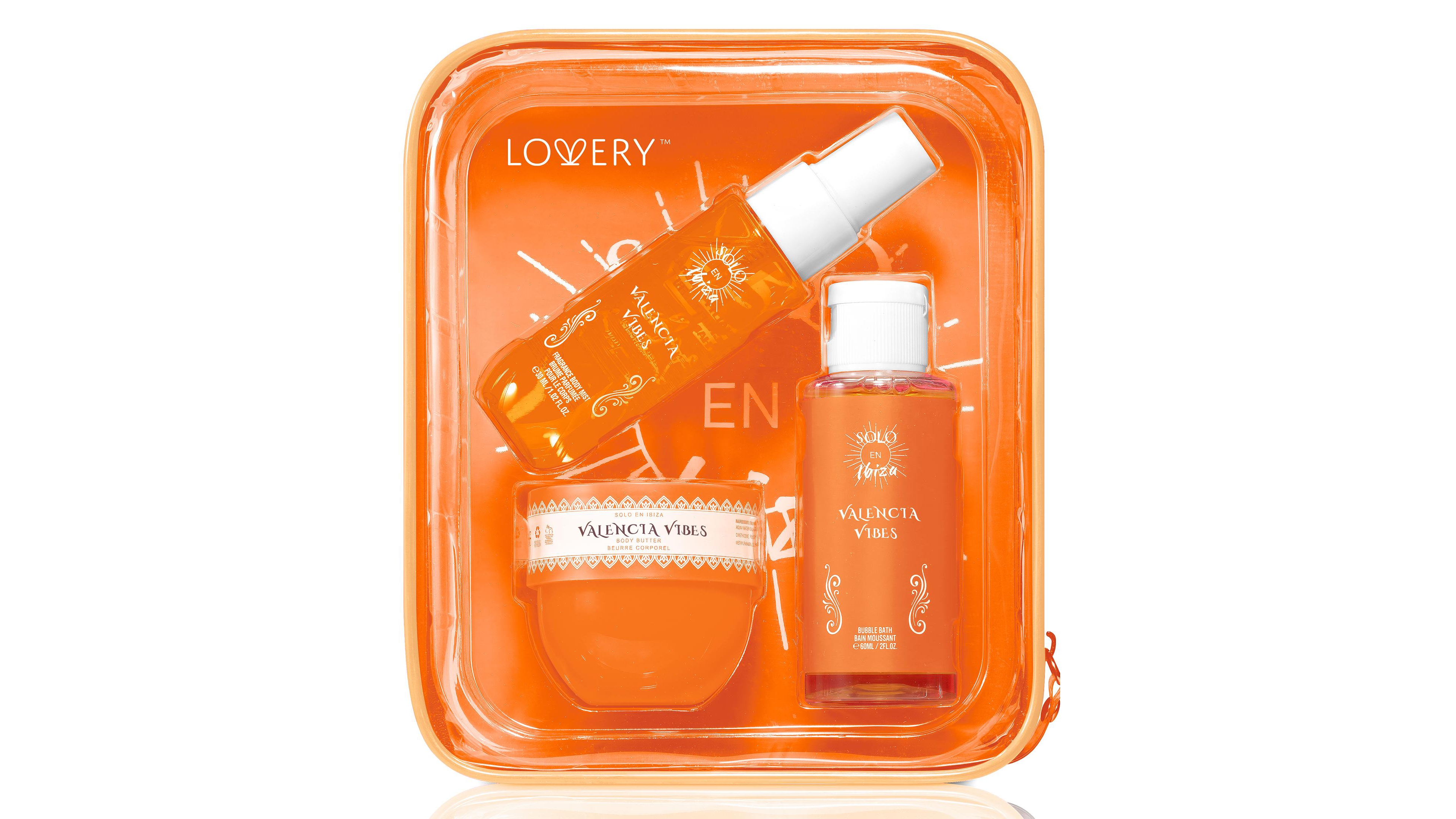 Lovery Solo En Ibiza Valencia Vibes Bath and Body Gift Set - 4 Piece Travel Collection