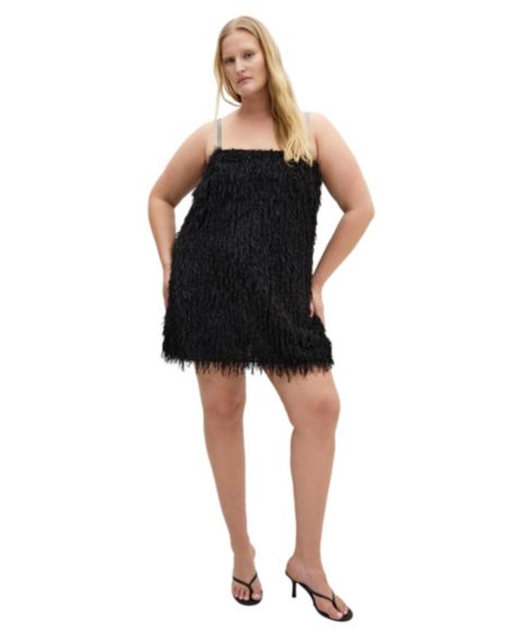 Женское платье CITY CHIC Plus Size Faith Party Mini, цвет: Чёрный