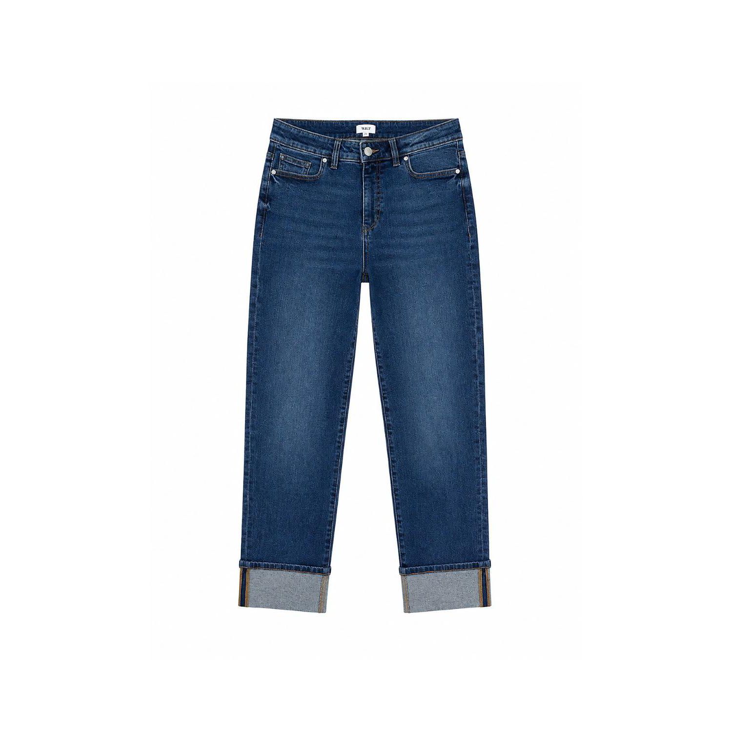 Women's Straight Leg Cuff Jeans