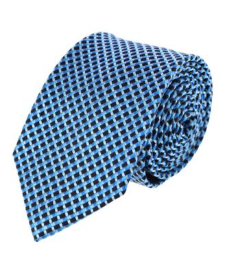 Men's Jazzy Blues Checked Silk Tie