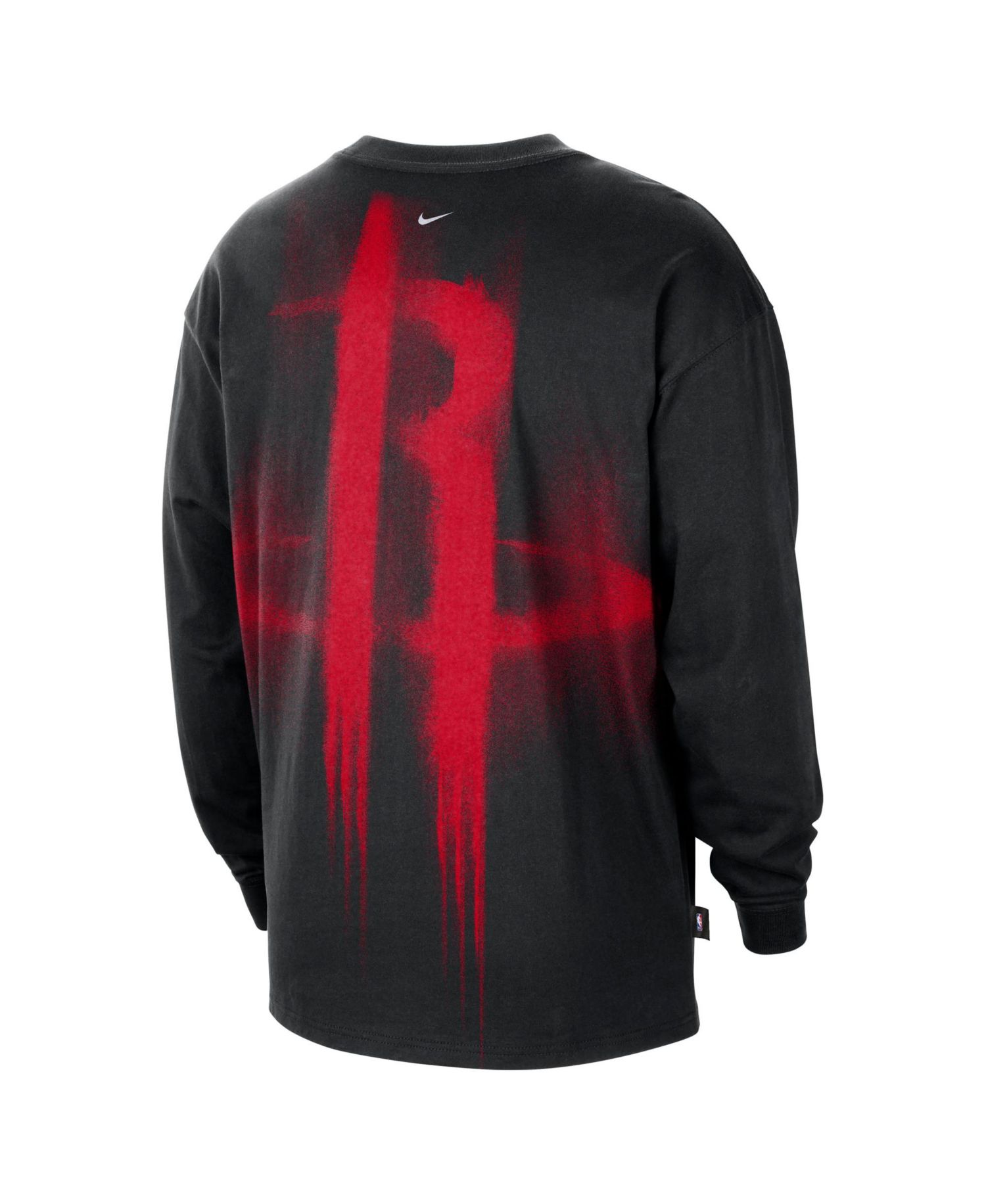 Men's Black Houston Rockets 2026 Standard Issue Pre-Game Performance Long Sleeve T-Shirt