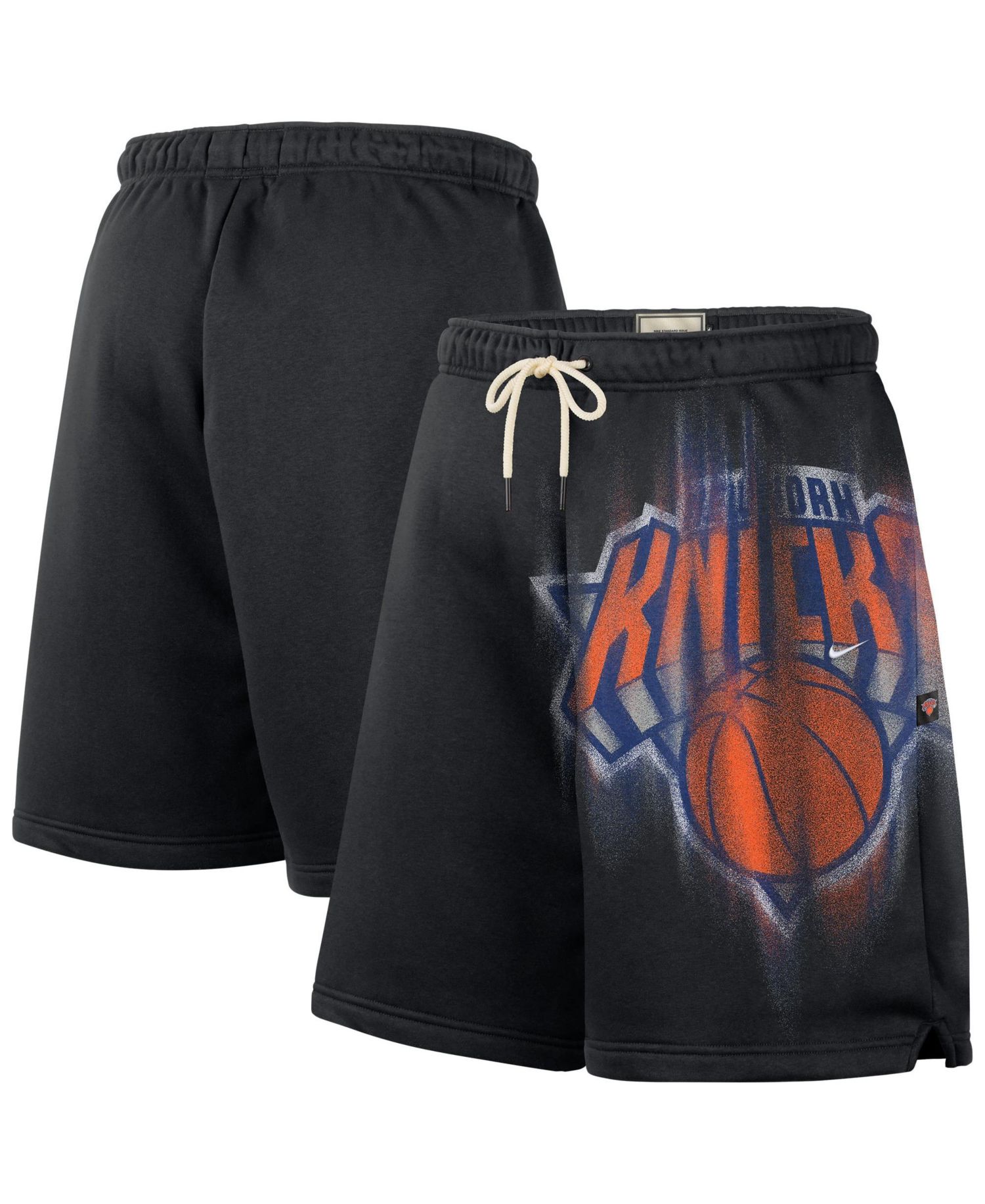 Men's Black New York Knicks 2026 Standard Issue Practice Icon Fleece Shorts
