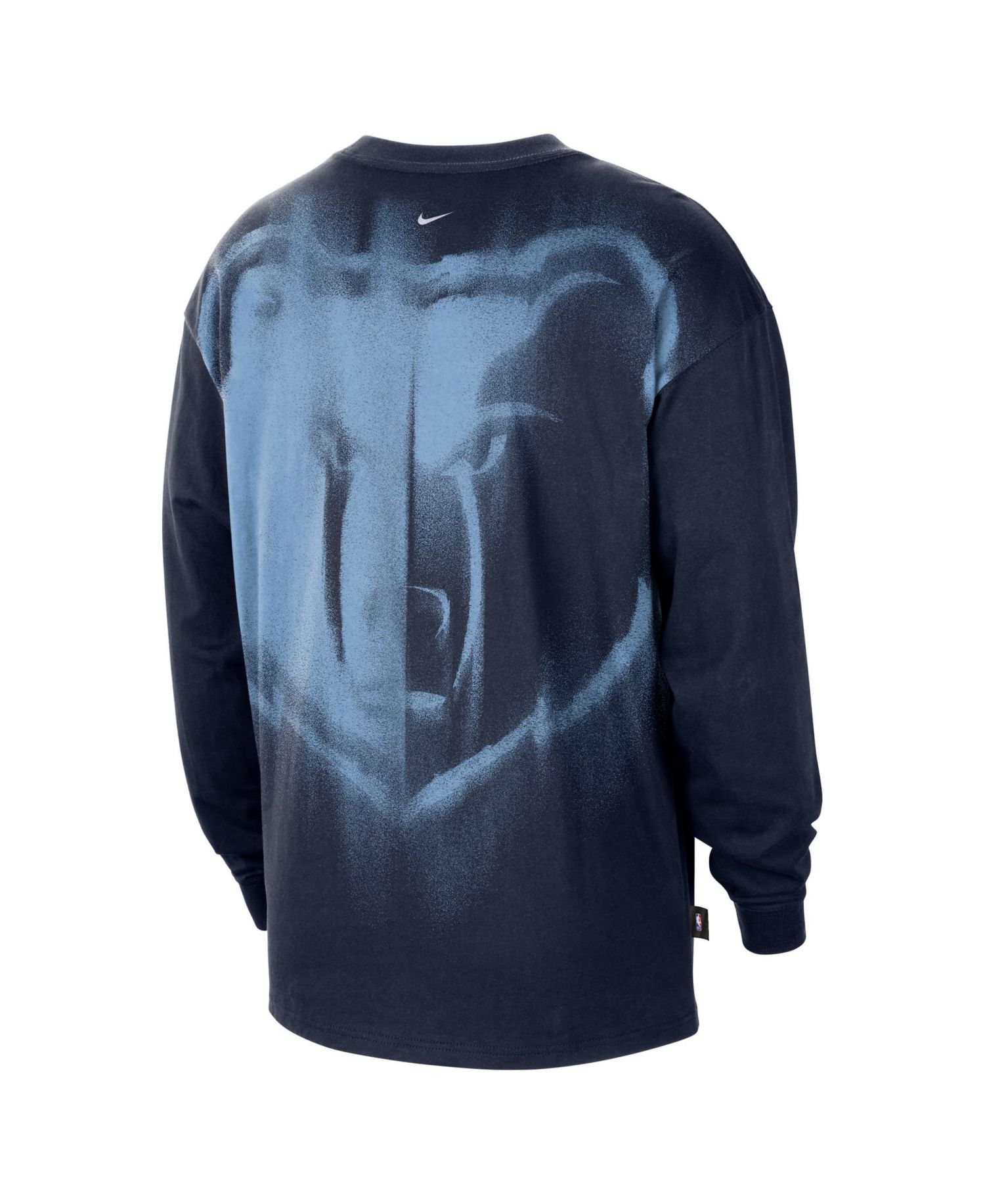 Men's Navy Memphis Grizzlies 2026 Standard Issue Pre-Game Performance Long Sleeve T-Shirt