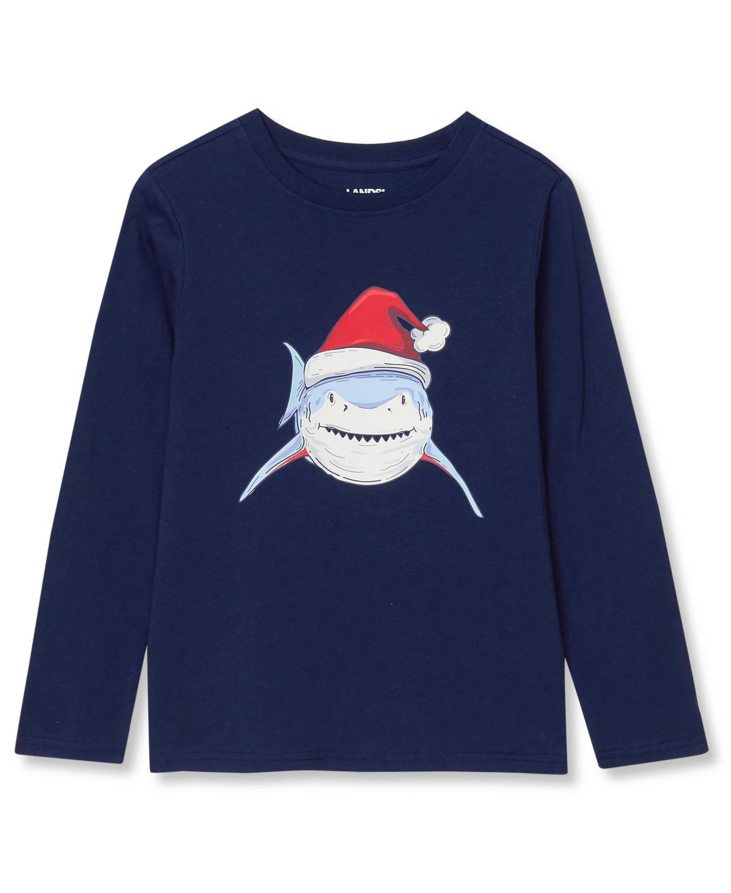 Santa Shark/Тёмно-синий