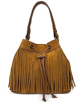 Patricia Nash Suede Fringe Elisa Bucket Bag - Handbags & Accessories ...
