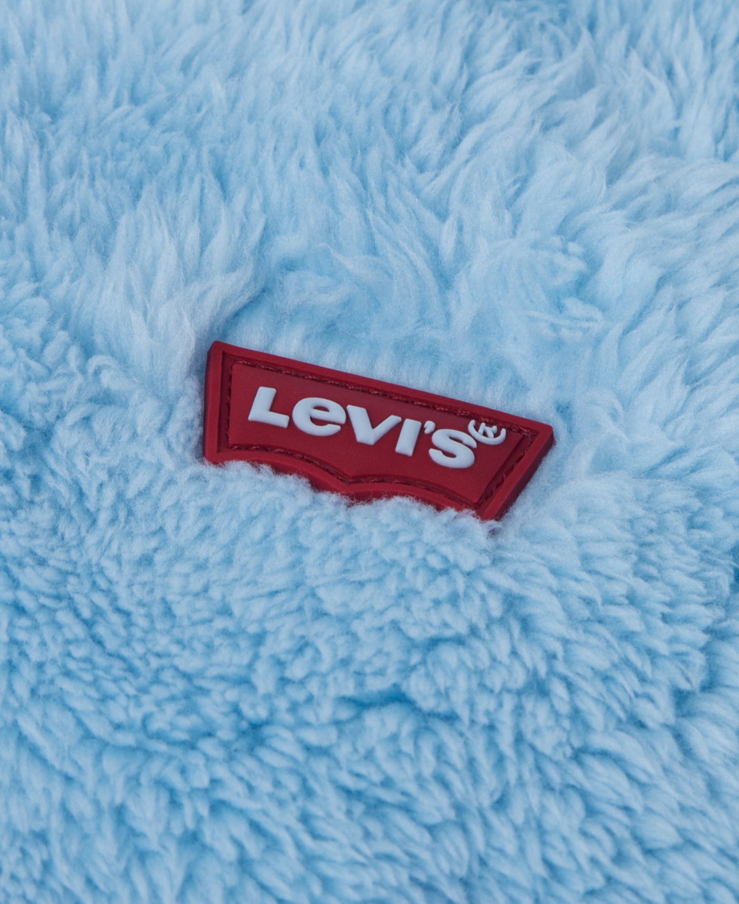 Свитер Levi's Sherpa Half-Zip для девочек, цвет: Angel Falls — фото 3