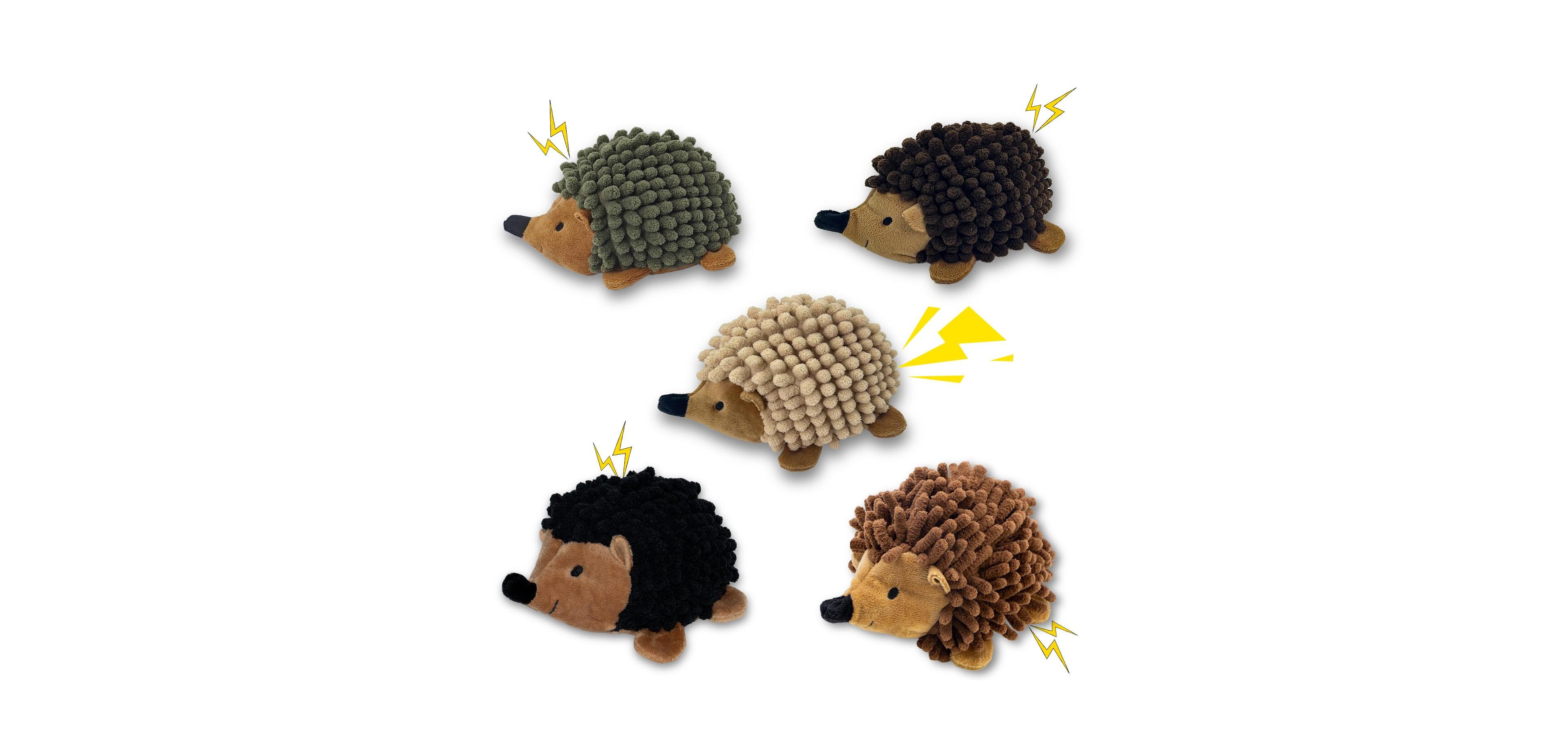 Magicorange2 1 No Stuffing Hedgehog Dog Squeaky Ball Chew Toy Interactive Play