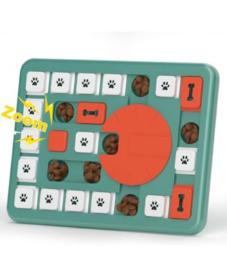 Level 4 Dog Food Puzzle Squeaky Interactive Treat Toy For Medium Large Dogs