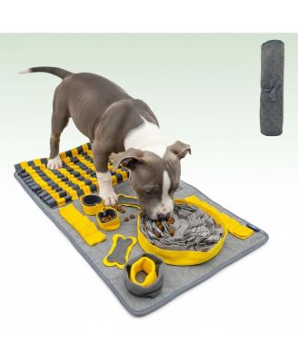 Dog Cat Puzzle Slow Feeder Enrichment Mat Foraging Mental Stimulation