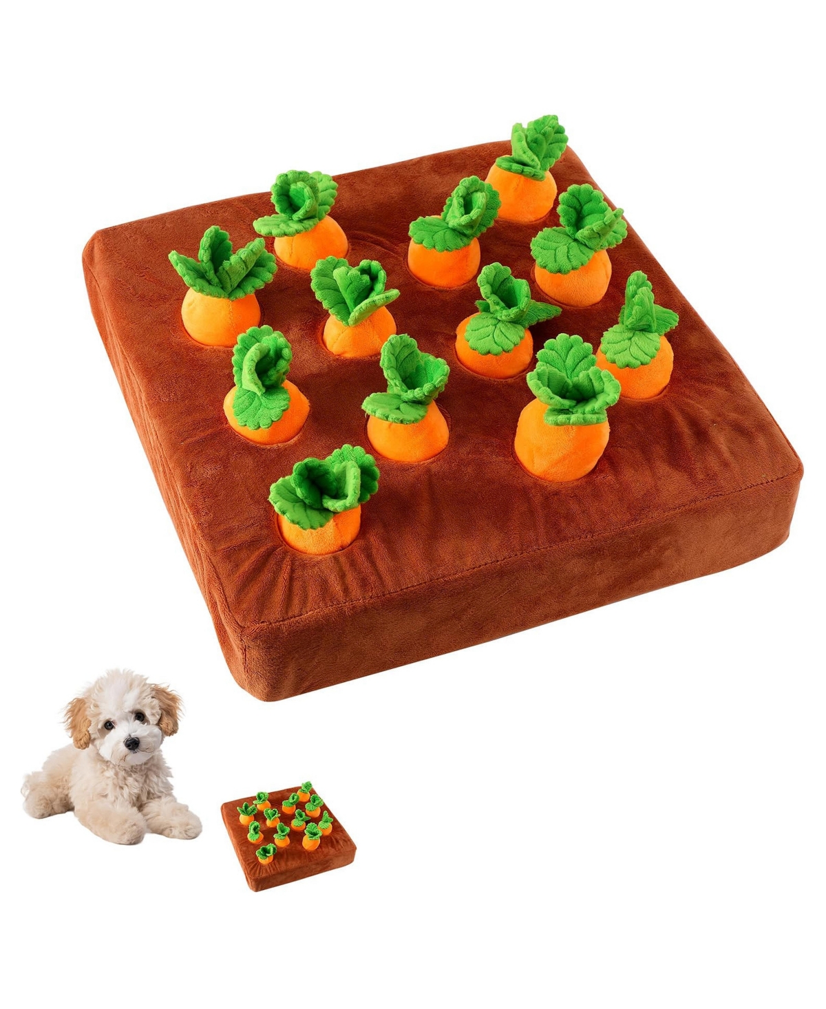 Magicorange Carrot Dog Snuffle Mat Interactive Puzzle Toy For Small Dogs