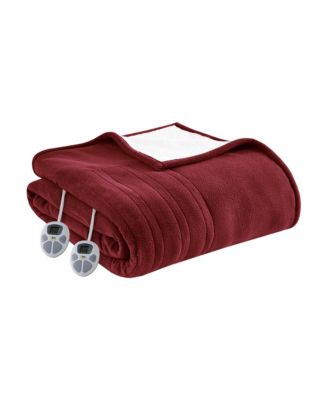Fleece to Sherpa Auto Shut Off Timer Heated Blanket