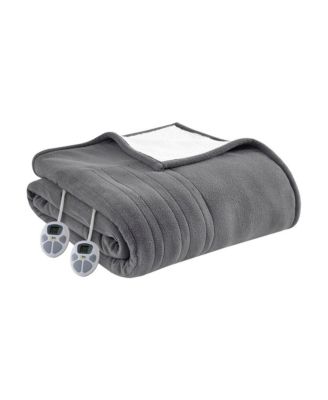 Fleece to Sherpa Auto Shut Off Timer Heated Blanket