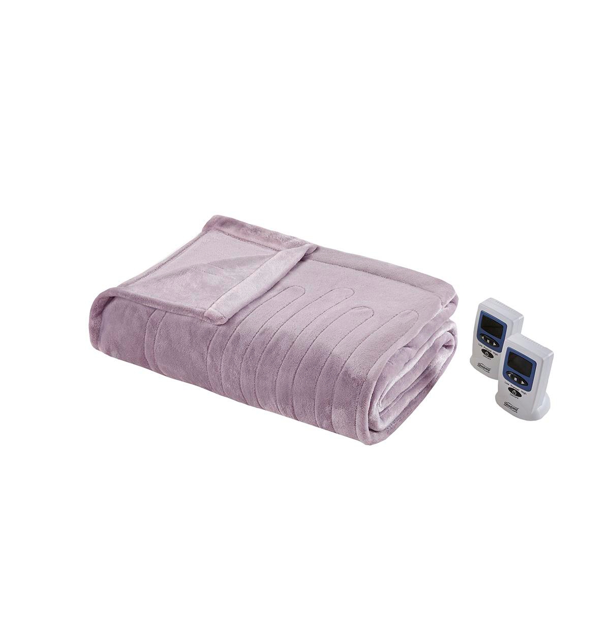 Simmons� Mattresses Beautyrest Heated Plush Knitted Microlight Blanket - Full