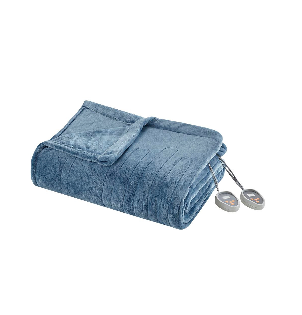Simmons� Mattresses Beautyrest Heated Plush Knitted Microlight Blanket - Queen
