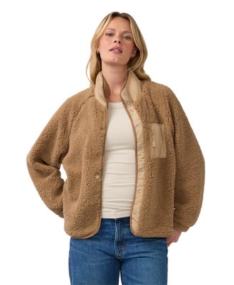 Maternity Sherpa Raglan Sleeve Jacket