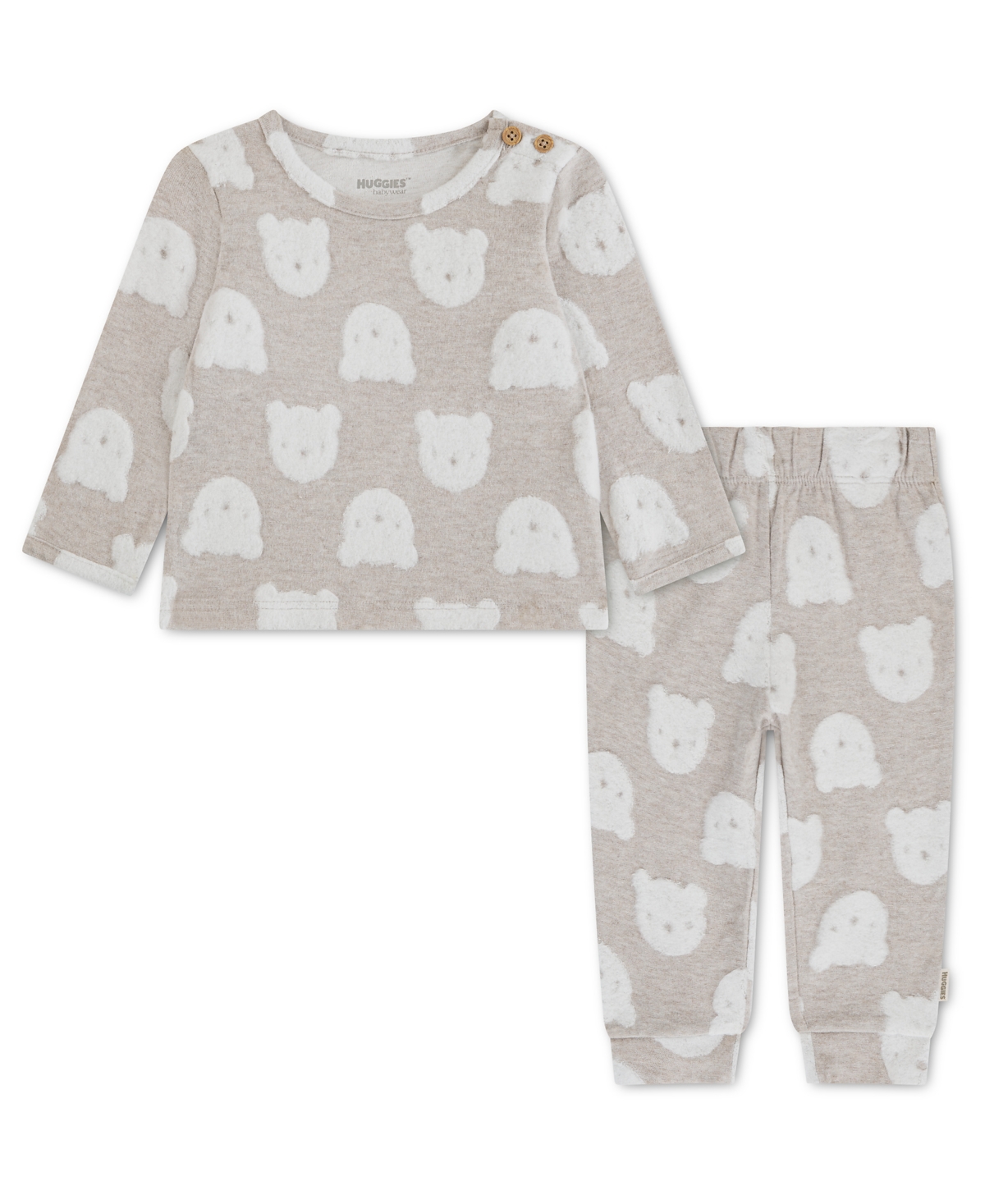 Huggies Baby Boys Floral Printed Top And Pants, 2-piece Set In Multi