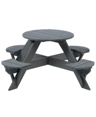 Circular Cedar Picnic Table