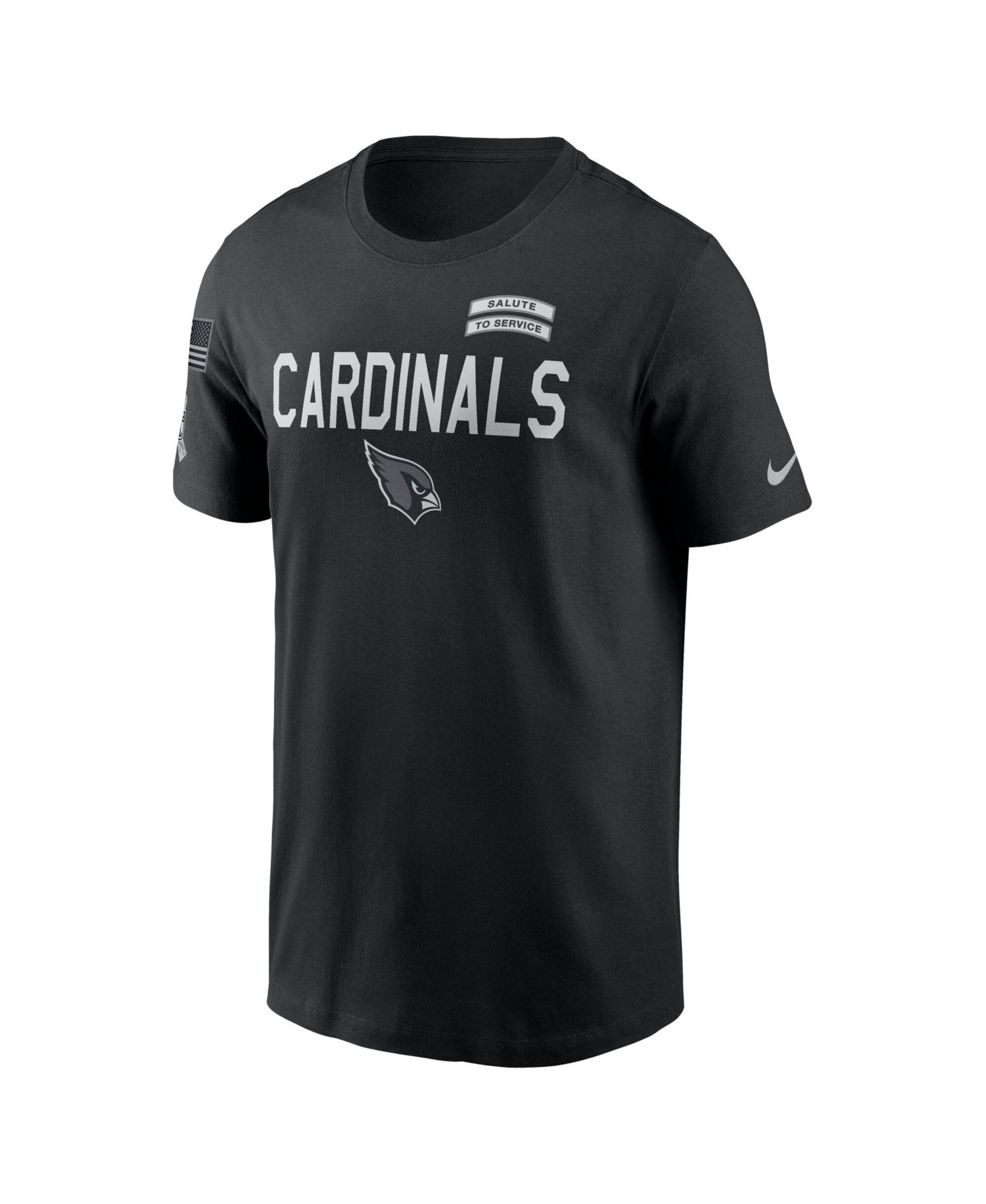 Men's Black Arizona Cardinals 2026 Salute to Service Sideline Dri-FIT T-Shirt