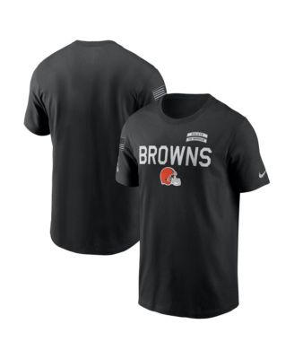 Men's Black Cleveland Browns 2026 Salute to Service Sideline Dri-FIT T-Shirt