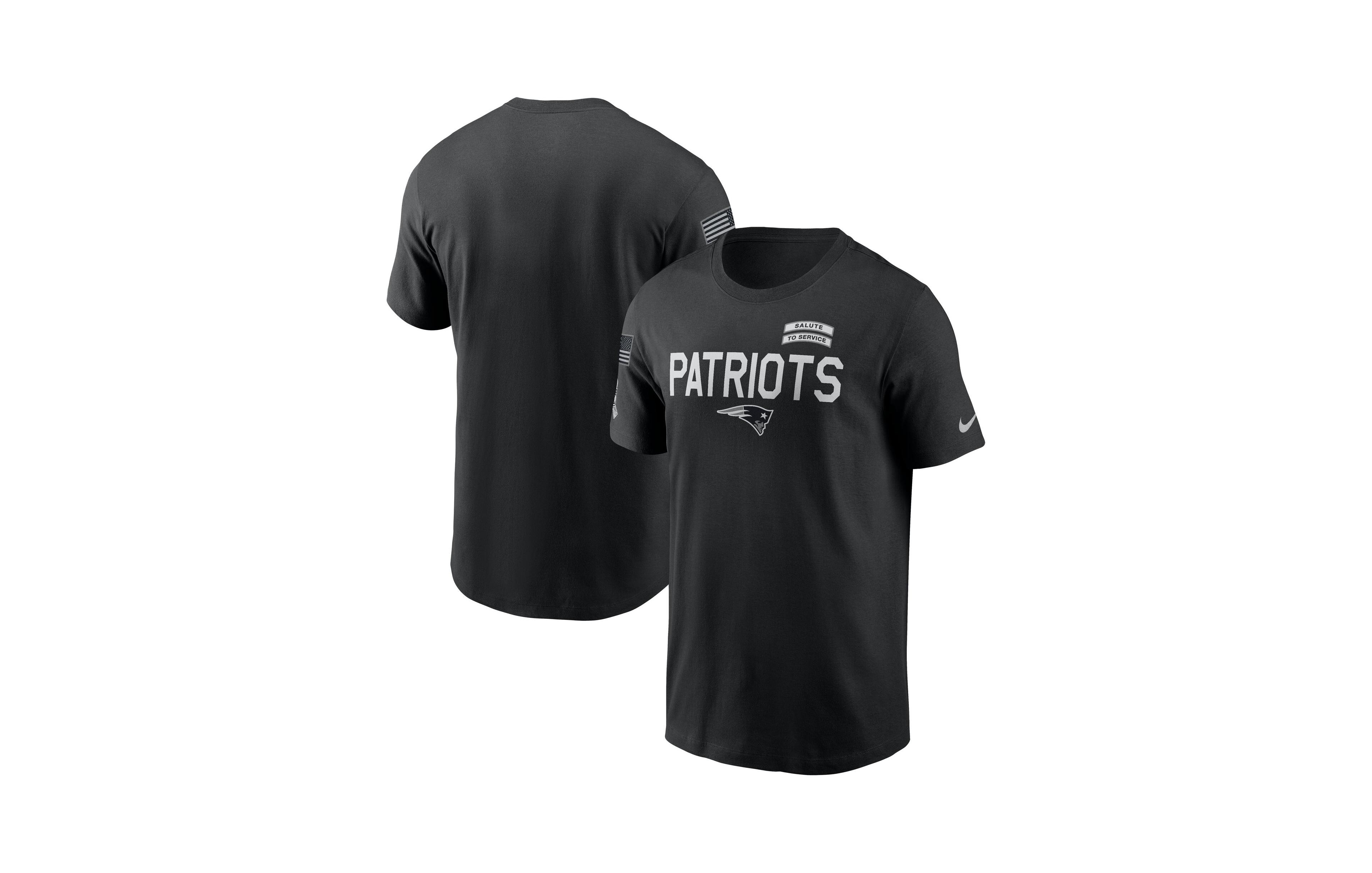 Nike Men's Black New England Patriots Sideline Dri-fit T-Shirt