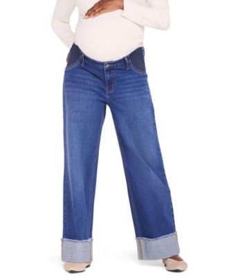 Maternity Under-the-Belly Wide-Leg Jeans
