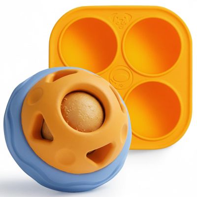 Durable Rubber Dog Licking Set Frozen Molds Interactive Feeder For Chewers
