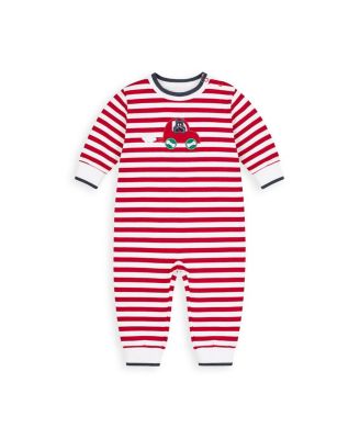 Baby Boys' Stripe Long-Sleeve Applique Scotty Dog In Car Longall