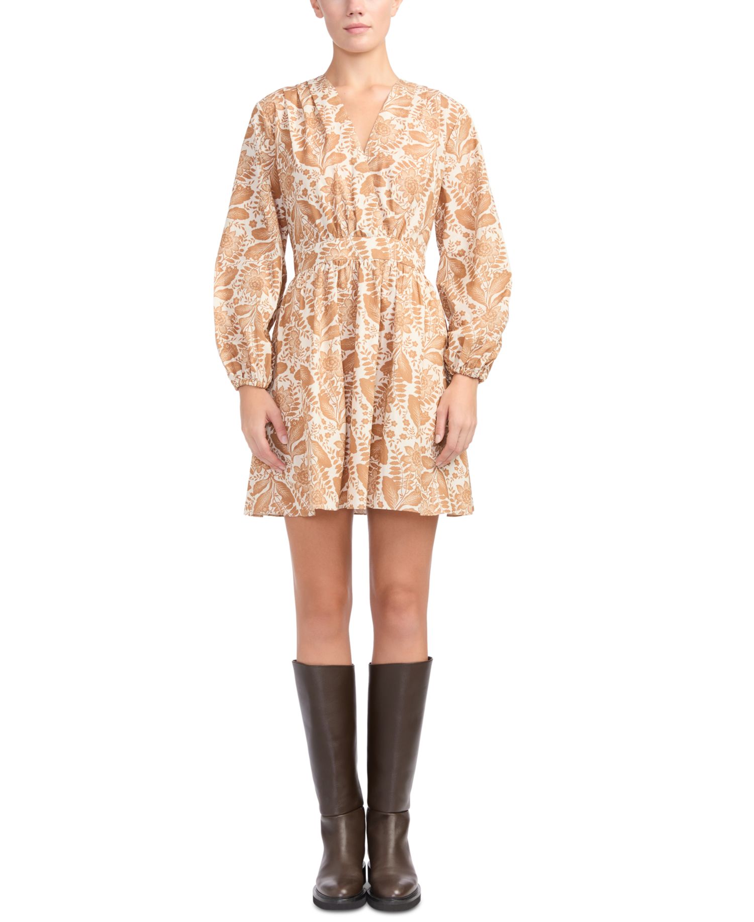 Women's Tarin Long Sleeve A-Line Floral Dress