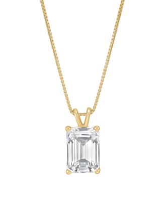 IGI Certified Lab-Grown Diamond Solitaire Pendant Necklace (2 ct. t.w.) in 14k White or Yellow Gold