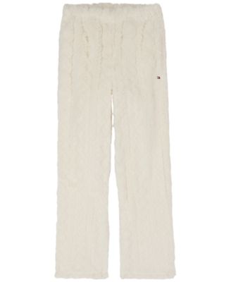 Girls' 7-16 Cable Minky Wide-Leg Pant