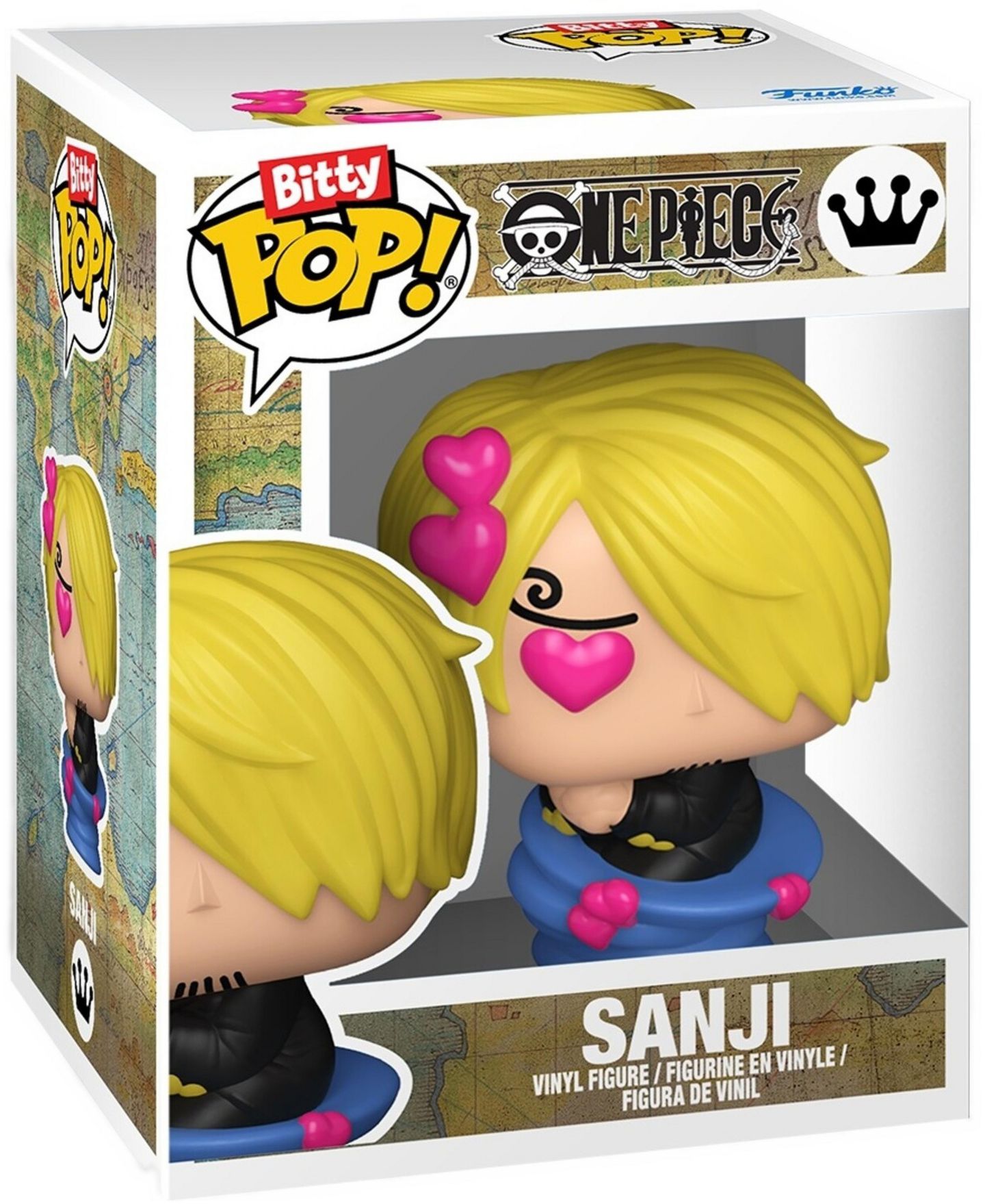 Набор виниловых фигурок Funko Bitty Pop! One Piece Series 3 Sanji, 4 шт. в слепой упаковке, цвет: Open Miscellaneous — фото 3