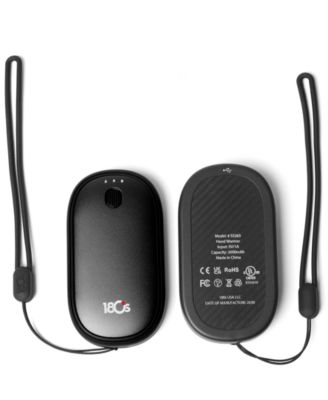 180s Men's Rechargeable Magnetic Hand Warmers, 2-Piece Set - Black
