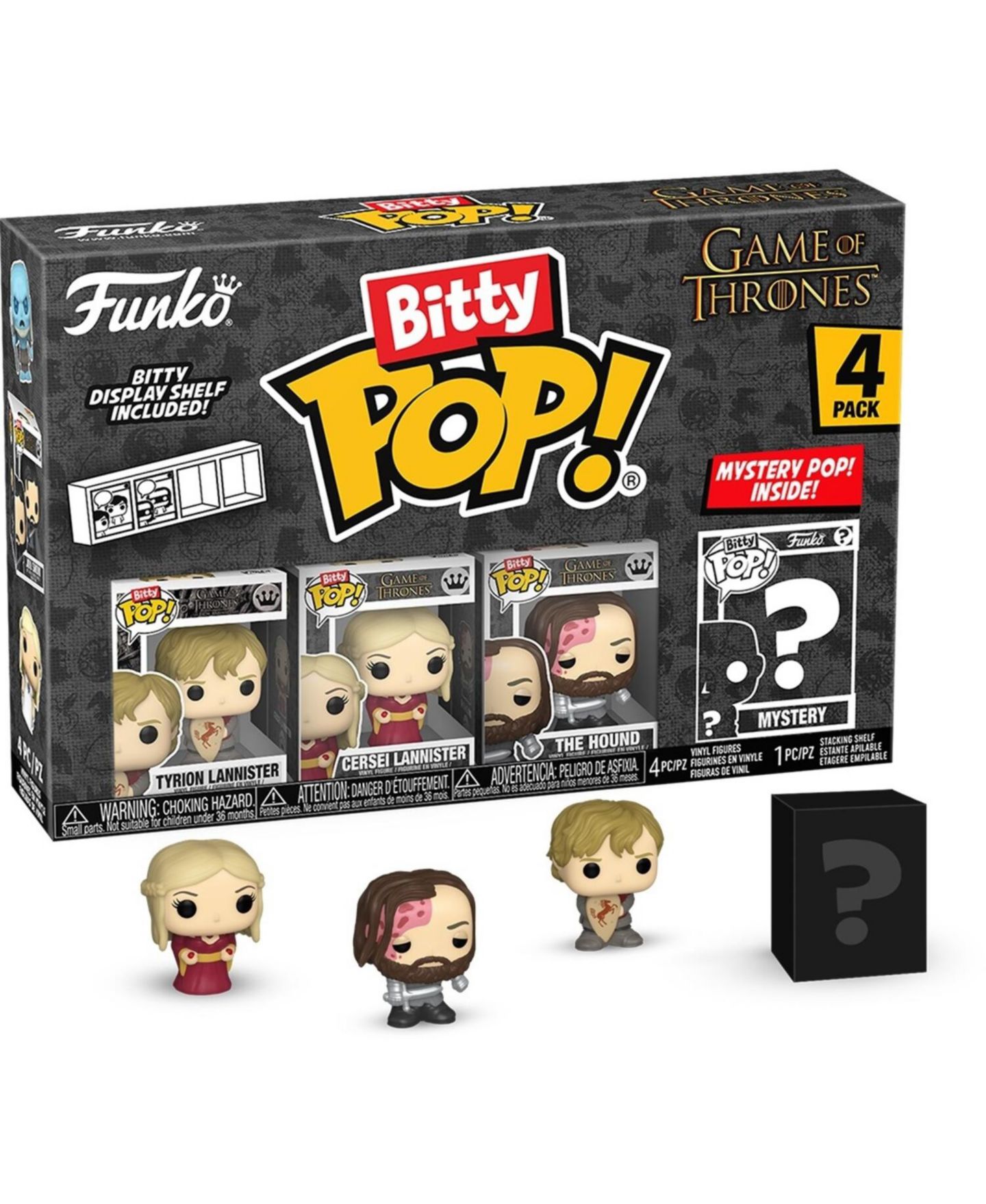 Набор виниловых фигурок Funko Bitty Pop! Game of Thrones Tyrion, 1.25", 4 шт., от 3 лет, цвет: Open Miscellaneous — фото 2