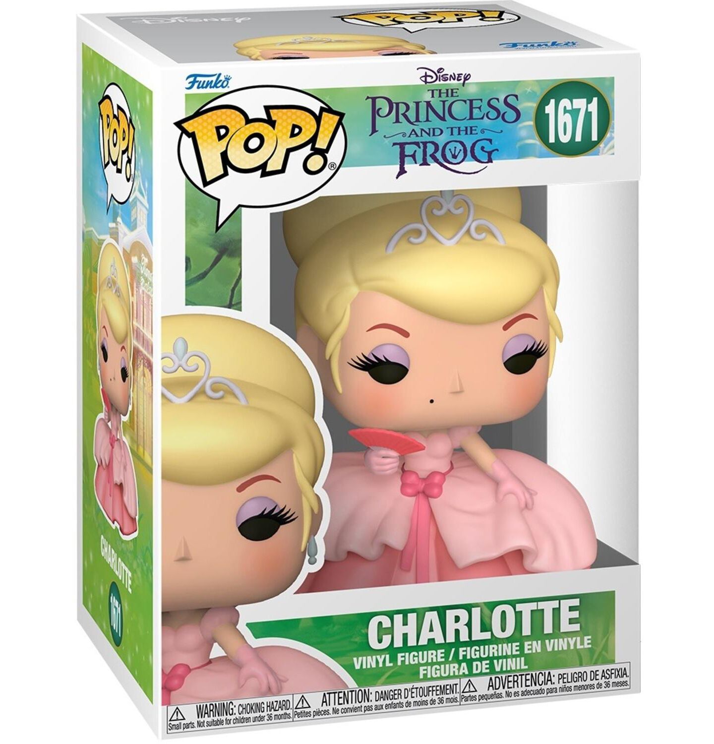 Детская фигурка Funko POP! Disney The Princess and the Frog Charlotte 3.56" Vinyl Figure, Ages 3+, цвет: Open Miscellaneous — фото 2