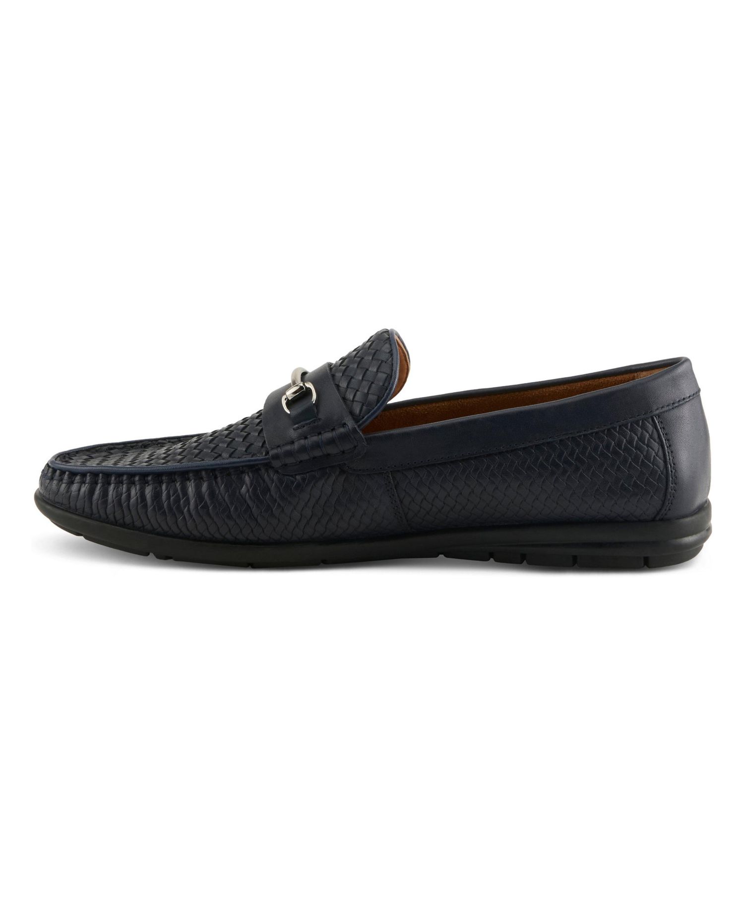 Men's Deckard Woven Leather Round Toe Loafers