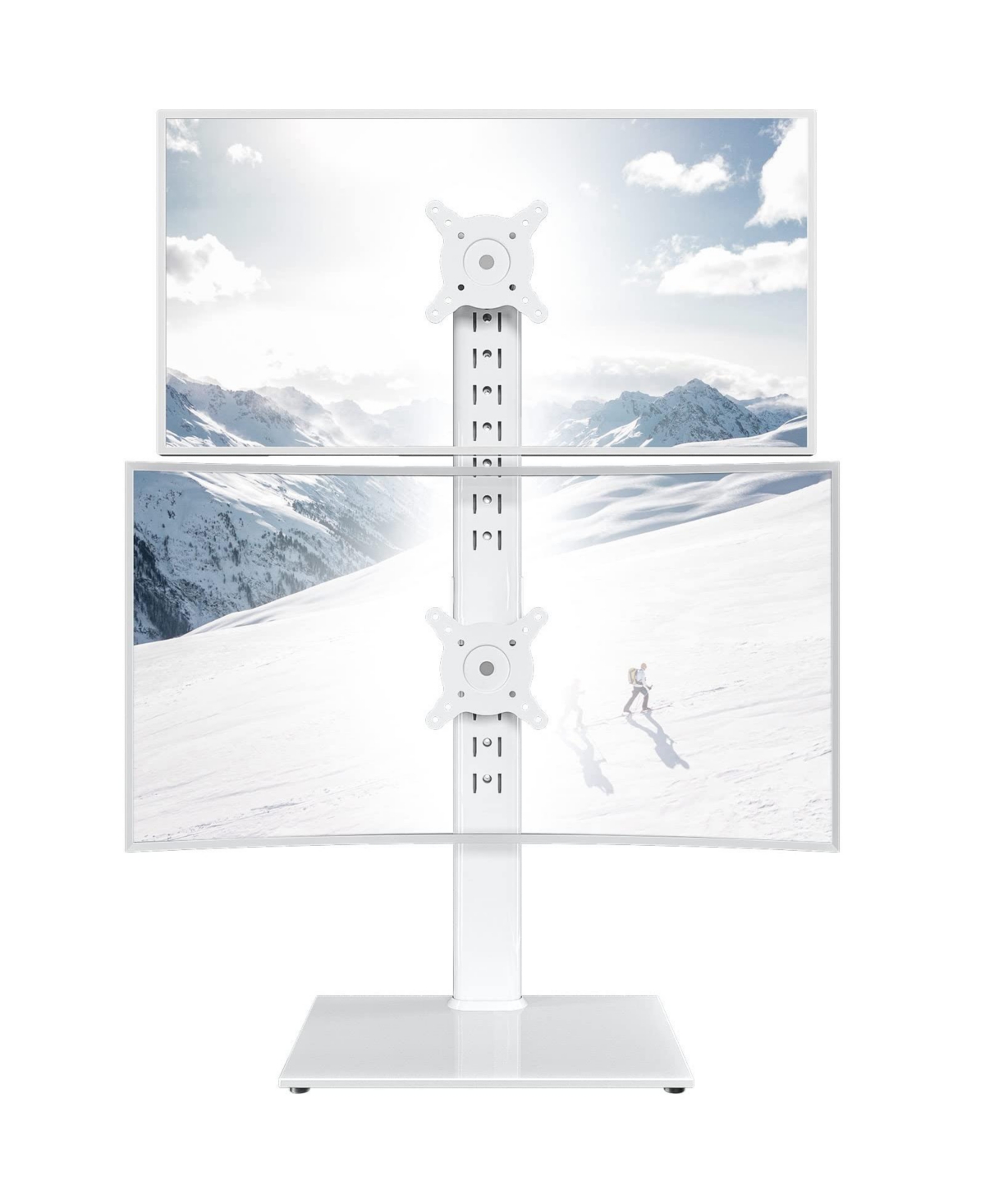 Lofree Height-Adjustable Vertical Dual Monitor Stand for 13"–34" Screens