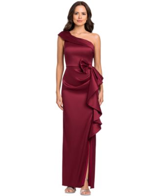 Women's Arcadia One-Shoulder Side Bow Ball Gown