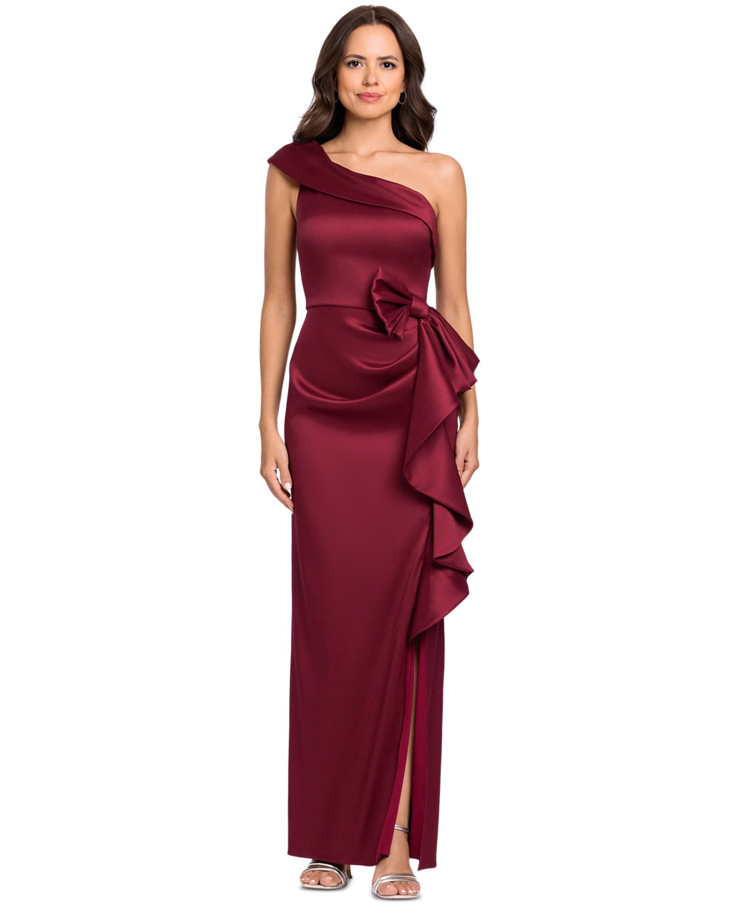 Women's Arcadia One-Shoulder Side Bow Ball Gown