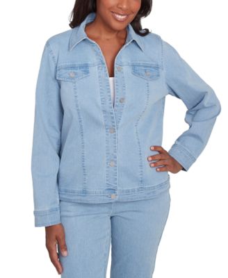 Petite Classic Fit Denim Jacket