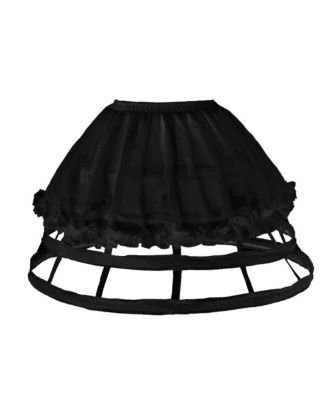 Women Victorian Bustle Cage Hoop Pannier Petticoat Underskirt