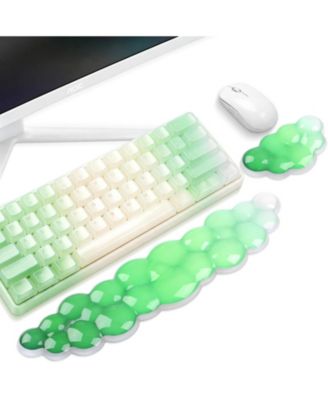 Ergonomic Anti-Slip Silicone Wrist Rests, 2-Piece Set Compatible with Standard Keyboards and Mice
